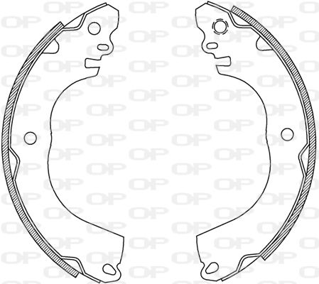 OPEN PARTS Комплект тормозных колодок BSA2238.00